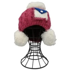 Bonnet Torsadé à Pompons Avec Poche En Rabat Décor Dentelle -Accessoires De Mode pdtimg 4503966hd