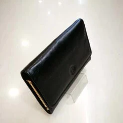 Portemonnaie Avec Rabat Et Fermoir En Cuir Noir + Système Anti-piratage -Accessoires De Mode pdtimg 4567358hd