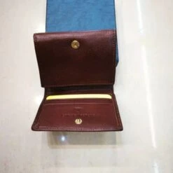 Porte Monnaie Marron En Cuir De Vachette Avec Protection Anti Piratage -Accessoires De Mode pdtimg 4593558hd