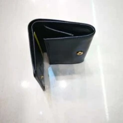 Porte Monnaie Noir En Cuir De Vachette Avec Protection Anti Piratage -Accessoires De Mode pdtimg 4593566hd