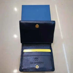 Porte Monnaie Bleu En Cuir De Vachette Avec Protection Anti Piratage -Accessoires De Mode pdtimg 4593573hd