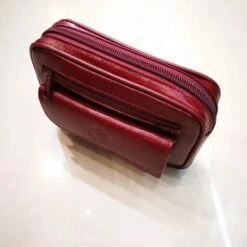 Pochette Porter à La Ceinture Avec Poche Frontale Zippée Rouge -Accessoires De Mode pdtimg 4593676hd