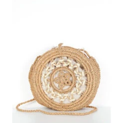 Sac Structuré En Raphia Naturel Porté En Bandoulière -Accessoires De Mode pdtimg 4607302hd