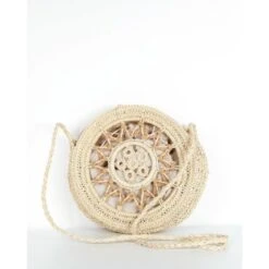 Sac Structuré En Raphia écru Porté En Bandoulière -Accessoires De Mode pdtimg 4607306hd