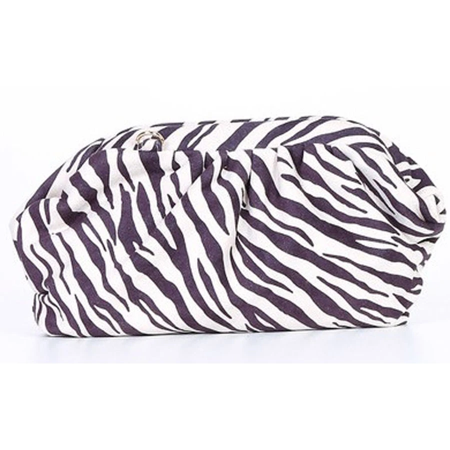 Sac Pochette à Motif Zébré Fermeture Métallique Aimant 5 Sac Pochette à Motif Zébré Fermeture Métallique Aimant – Image 3