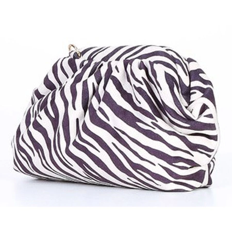 Sac Pochette à Motif Zébré Fermeture Métallique Aimant 4 Sac Pochette à Motif Zébré Fermeture Métallique Aimant – Image 2