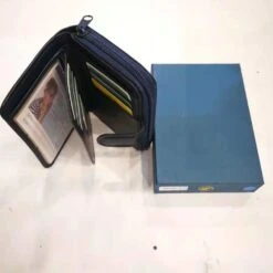 Portemonnaie Bleu En Cuir De Vachette Avec Protection Anti Piratage -Accessoires De Mode pdtimg 4624599hd