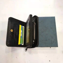 Portemonnaie Conçu En Cuir De Vachette Avec Protection Anti Piratage Noir -Accessoires De Mode pdtimg 4624613hd