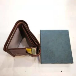 Portemonnaie Cuir Vachette Lisse Marron Avec Protection Anti Piratage -Accessoires De Mode pdtimg 4624677hd