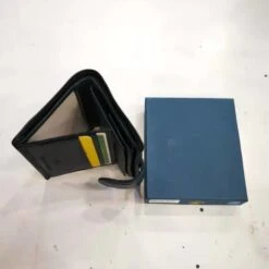 Portemonnaie Cuir Vachette Lisse Bleu Avec Protection Anti Piratage -Accessoires De Mode pdtimg 4624689hd