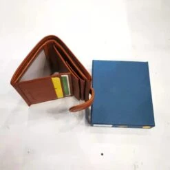 Portemonnaie Cuir Vachette Lisse Gold Avec Protection Anti Piratage -Accessoires De Mode pdtimg 4624696hd