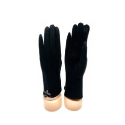 Gants Tactiles Rehaussés D'un Joli Nœud Papillon Noir -Accessoires De Mode pdtimg 4624968hd