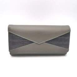 Portefeuille Trois Volets Avec Empiècement Embossé Effet Peau De Crocodile -Accessoires De Mode pdtimg 4635883hd