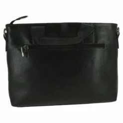 Sac Serviette à Empiècement Effet Croco Sur L'avant Noir -Accessoires De Mode pdtimg 4649444hd