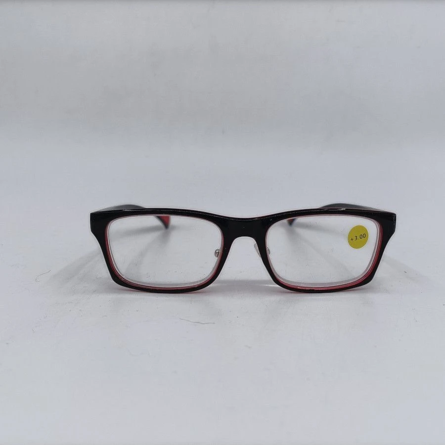 Lunettes De Lecture Modèle Rectangle Bicolore Noir Rouge 4 Lunettes De Lecture Modèle Rectangle Bicolore Noir Rouge – Image 2