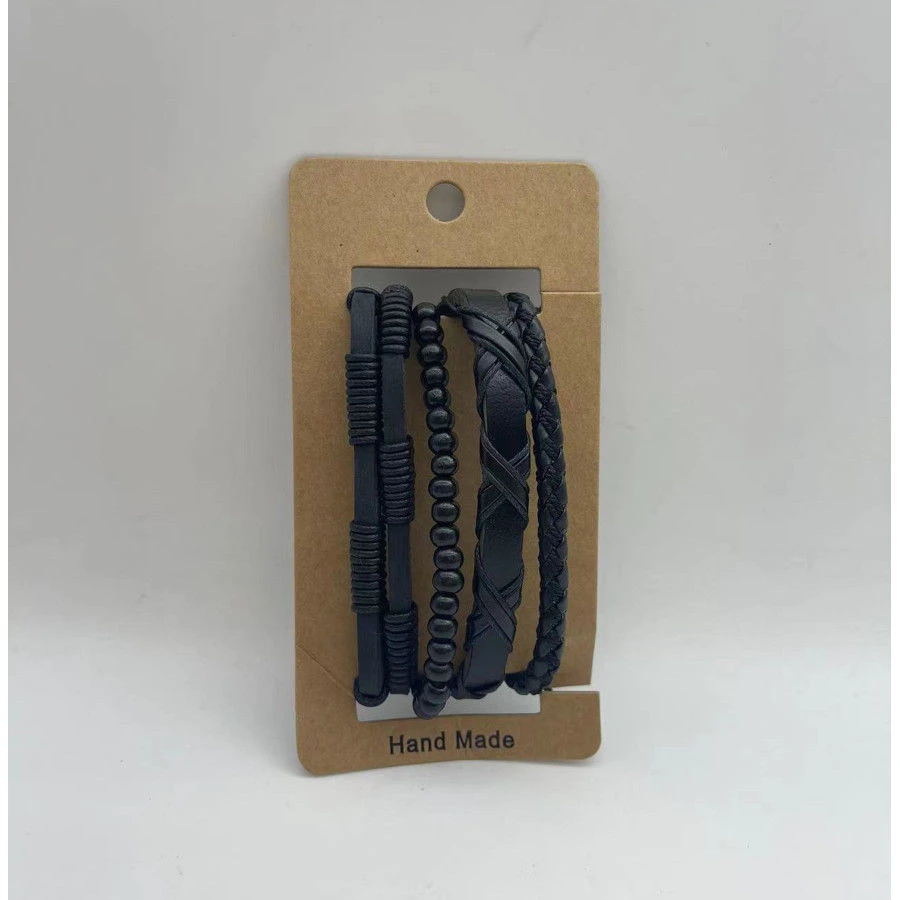 Bracelet Pour Homme Style Multirangs En Véritable Cuir MODELE MIX 16 Bracelet Pour Homme Style Multirangs En Véritable Cuir MODELE MIX – Image 14