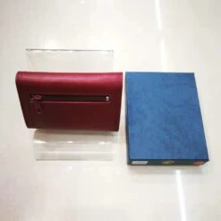Porte Monnaie à Pression Fait En Cuir De Vachette Rouge -Accessoires De Mode pdtimg 4684253hd