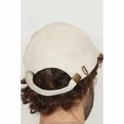 Casquette Unie Beige Avec Fermeture Ajustable à Clip -Accessoires De Mode pdtimg 4712677hd