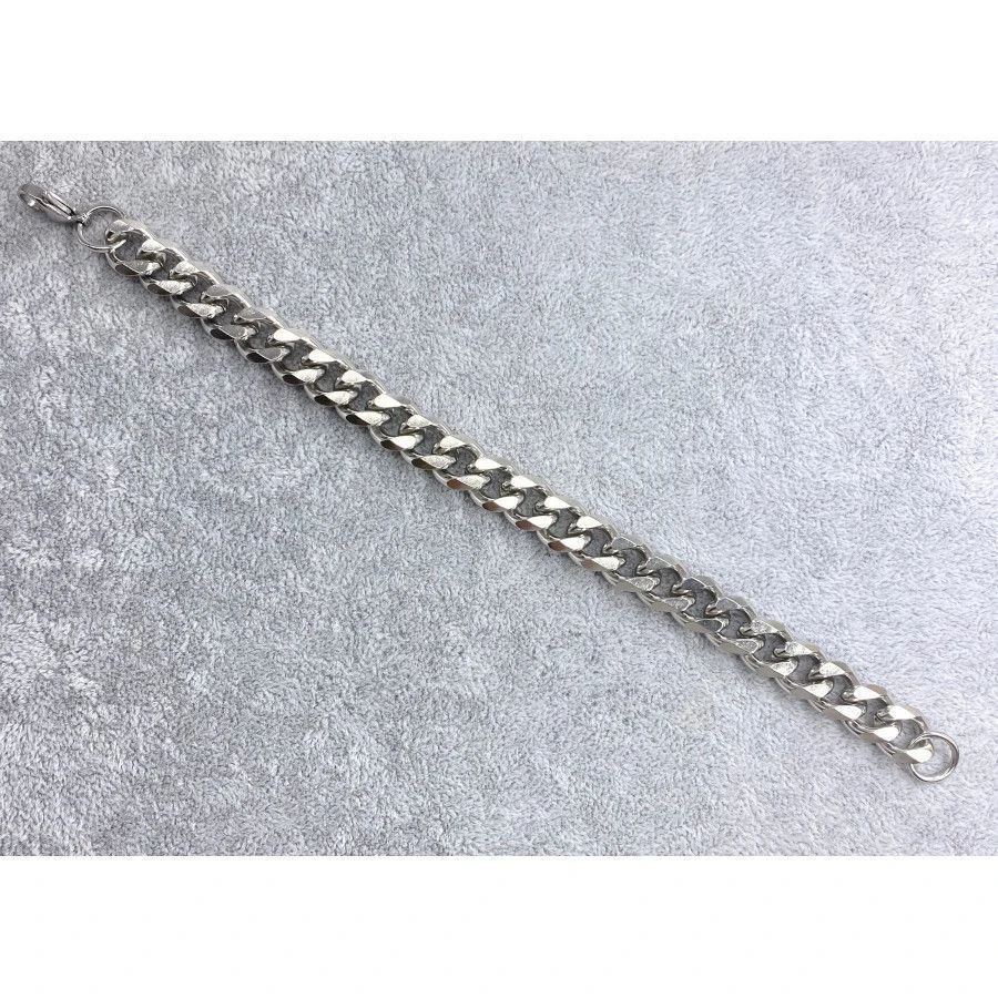 Bracelet Homme Acier Chaîne Gourmette Longueur 21 Cm - Largeur 11,20 Mm 4 Bracelet Homme Acier Chaîne Gourmette Longueur 21 Cm - Largeur 11,20 Mm – Image 2