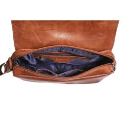 Sacoche En Bandoulière De Type Besace à Rabat Camel -Accessoires De Mode pdtimg 4760295hd