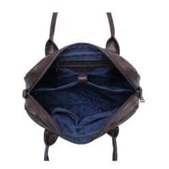 Sacoche Pour Ordinateur à Zip Avec Bandoulière Marron -Accessoires De Mode pdtimg 4760344hd