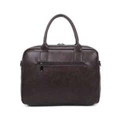 Sacoche Pour Ordinateur à Zip Avec Bandoulière Marron -Accessoires De Mode pdtimg 4760346hd