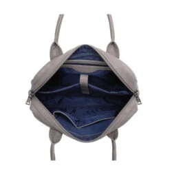 Sacoche Pour Ordinateur à Zip Avec Bandoulière Taupe -Accessoires De Mode pdtimg 4760351hd