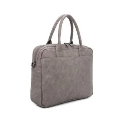 Sacoche Pour Ordinateur à Zip Avec Bandoulière Taupe -Accessoires De Mode pdtimg 4760352hd