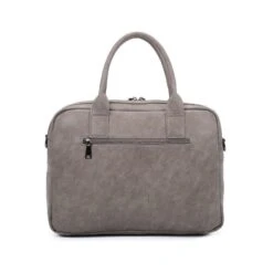 Sacoche Pour Ordinateur à Zip Avec Bandoulière Taupe -Accessoires De Mode pdtimg 4760353hd