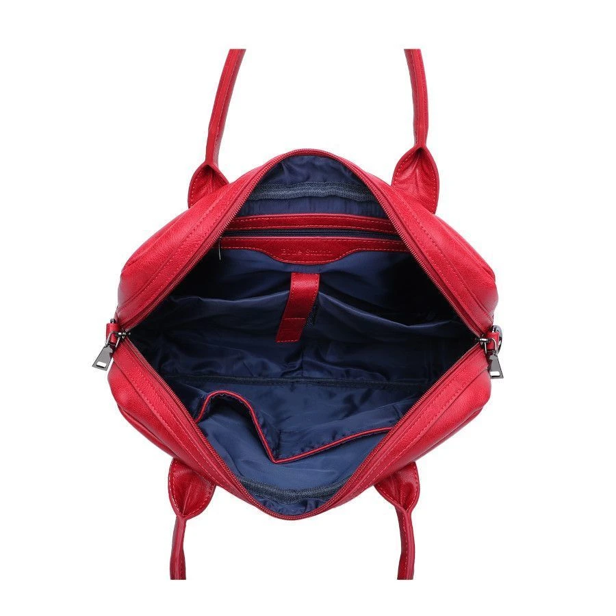 Sacoche Pour Ordinateur à Zip Avec Bandoulière Rouge 6 Sacoche Pour Ordinateur à Zip Avec Bandoulière Rouge – Image 4