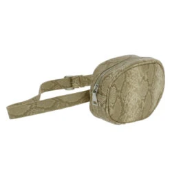 Sac Banane Arrondi Aspect Reptile Avec Fermeture Zippée -Accessoires De Mode pdtimg 4771940hd