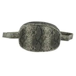 Sac Banane Arrondi Aspect Reptile Avec Fermeture Zippée -Accessoires De Mode pdtimg 4771942hd