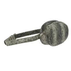 Sac Banane Arrondi Aspect Reptile Avec Fermeture Zippée -Accessoires De Mode pdtimg 4771943hd