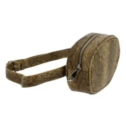 Sac Banane Arrondi Aspect Reptile Avec Fermeture Zippée -Accessoires De Mode pdtimg 4771946hd