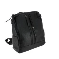 Sac à Dos Noir Avec Poches à Zip Vertical Devant - Lot De 6 -Accessoires De Mode pdtimg 4780573hd