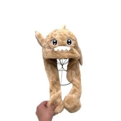 Bonnet En Peluche Dauphin Avec Oreilles Mobiles Coloris MIX -Accessoires De Mode pdtimg 4796403hd