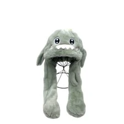 Bonnet En Peluche Dauphin Avec Oreilles Mobiles Coloris MIX -Accessoires De Mode pdtimg 4796405hd