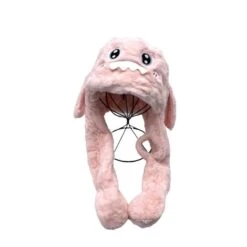 Bonnet En Peluche Dauphin Avec Oreilles Mobiles Rose -Accessoires De Mode pdtimg 4796427hd