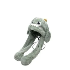 Bonnet En Peluche Dauphin Avec Oreilles Mobiles Vert -Accessoires De Mode pdtimg 4796439hd