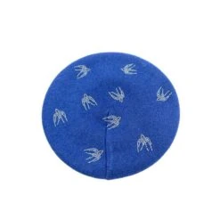 Béret Multimatière Bleu Imprimé Animal à Strass -Accessoires De Mode pdtimg 4799584hd