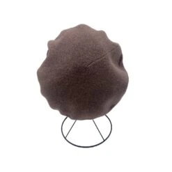 Béret Orné De Strass Et Bijoux Tricoté Acrylique Taupe -Accessoires De Mode pdtimg 4799982hd