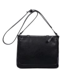 Sac Besace Forme Cartable Sous Rabat Aimanté Noir -Accessoires De Mode pdtimg 4804167hd