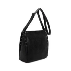Sac Carré Porté Travers Effet Cuir Vieilli Noir -Accessoires De Mode pdtimg 4810394hd