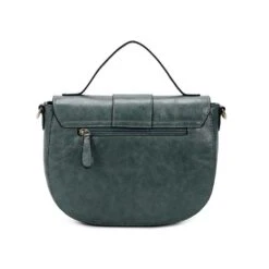 Sac Arrondi Sous Rabat à Boucle Et Bandoulière Amovible Olive -Accessoires De Mode pdtimg 4815286hd