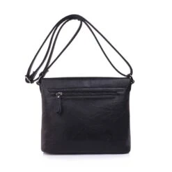 Sac En Bandoulière Similicuir Noir à Fermoir Boucle Métal -Accessoires De Mode pdtimg 4817075hd