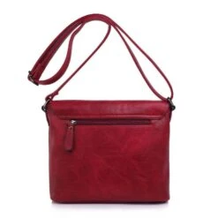 Sac En Bandoulière Similicuir Framboise à Fermoir Boucle Métal -Accessoires De Mode pdtimg 4817093hd