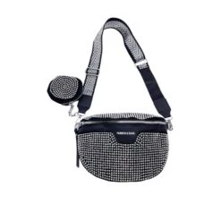 Sac Banane Argent Avec Porte-monnaie Tout En Strass -Accessoires De Mode pdtimg 4817317hd