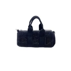 Sac Circulaire Noir En Strass Avec Chaînette Amovible -Accessoires De Mode pdtimg 4817413hd