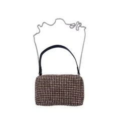 Mini Sac Fourre-tout En Cristaux Façon Diamants Orange -Accessoires De Mode pdtimg 4817588hd