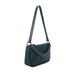 Sac Baguette Vert Pin Avec Matelassage à Détail De Chaîne -Accessoires De Mode pdtimg 4819137hd